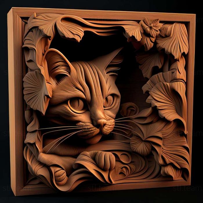 3D model cat (STL)